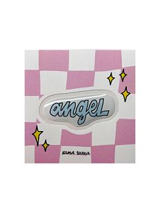 3D Стикер "Angel", голубой, объемный