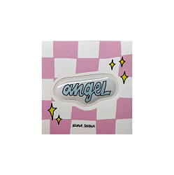 3D Стикер "Angel", голубой, объемный