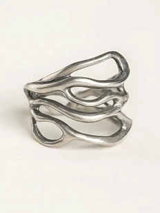 Кольцо из нейзильбера «Блики»