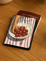 Обложка на паспорт DARI DARI «Тарелка черешни на полосатой скатерти», искусственная кожа, превью фото 2