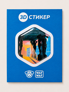 3D Стикер на телефон WAF WAF «Атланты»