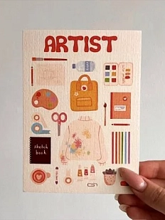Открытка «Artist»
