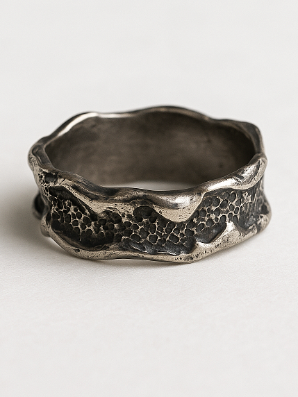 Кольцо из нейзильбера «Скала», фото 1.