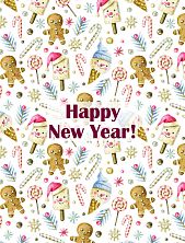 Открытка на Новый год «Happy New Year»