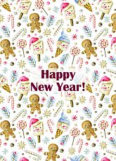 Открытка на Новый год «Happy New Year»