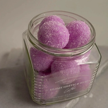 Скраб порционный для тела Boutique de savon «Белые цветы и пудра», 380 мл, фото 2.