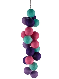 Гирлянда из нитяных шариков «Черничные ночи»