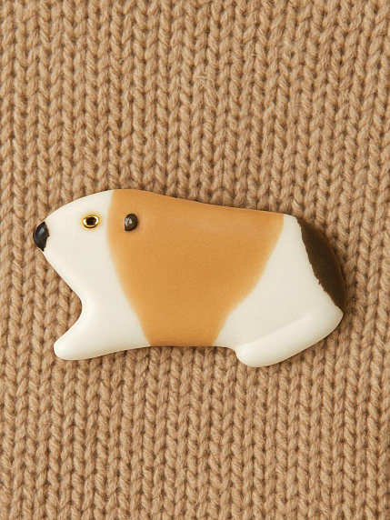 Брошь ручной работы «Морская свинка», фото 2.