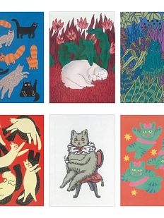 Набор авторских открыток, Валя Карнавалова №4