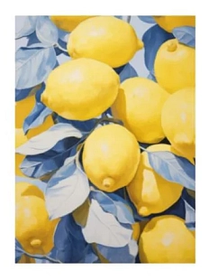 3D Стикер на телефон «Лимоны», жёлтый, объёмный