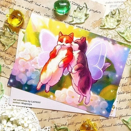 Открытка Лавкот «Кото-феи», А6, фото 2.