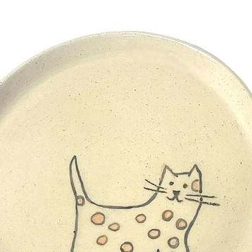 Тарелка Правильная посуда «Котик в горошек», 13 см, фото 3.