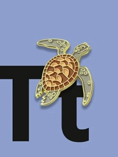Металлический значок Heart of Moscow «Черепаха» серия Зоопарк