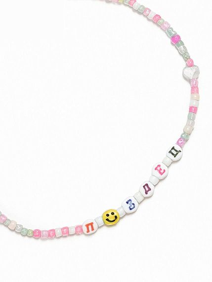 Чокер ручной работы с надписью «П****ц», бисер, фото 1.