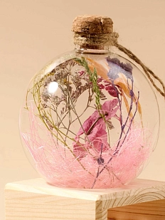 Ёлочный шар Зачарованные шары «Цветущий», 10 см