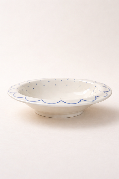 Тарелка ручной работы глубокая от Tree House  "Цветок", керамика, 18 см, фото 2.