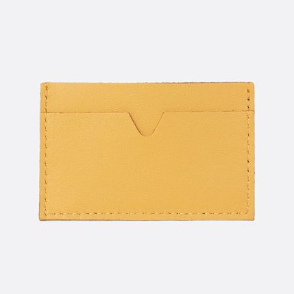 Визитница ручной работы, Kokosina bags, натуральная кожа, мимоза, фото 2.