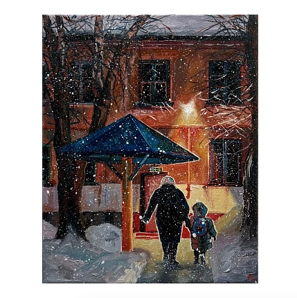 Открытка «С бабушкой», положительно сцвет, 10,5 х 13 см, фото 1.