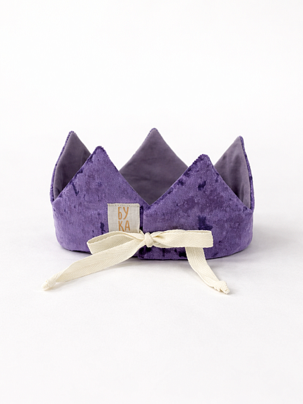 Корона БУКА «Восхищай», бархатная, слива, фото 2.