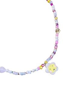 Чокер ручной работы Радость Рядом «Ромашка», белый, бисер, полимерная глина