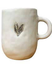 Кружка ручной работы Катя Вебер «Mine» с сердечком, белая, полуфарфор, 300 мл, высокая