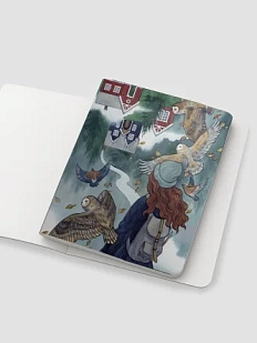 Тетрадь «Вверх ногами», иллюстратор Анна Спешилова, А5, 40 листов, серый