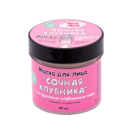 Маска для лица Meela Meelo «Сочная клубника», фото 1.