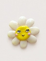 Брошь Радость Рядом «Цветочек», полимерная глина, бело-желтая, превью фото 1