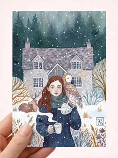 Открытка Анна Спешилова «Время чая», односторонняя