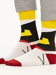 Носки «Супрематизм Клюн», р-р 42-46, белые