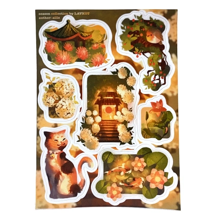 Стикерпак Лавкот «Лето в Японии», А6, фото 1.