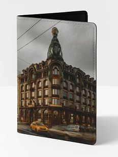 Обложка на паспорт «Дом Книги. Санкт-Петербург», искусственная кожа