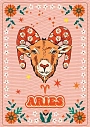 Постер интерьерный DARI DARI со знаком зодиака «Овен», А4, превью фото 1