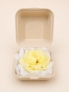 Свеча цветок ручной работы DARI DARI «Роза», желтая