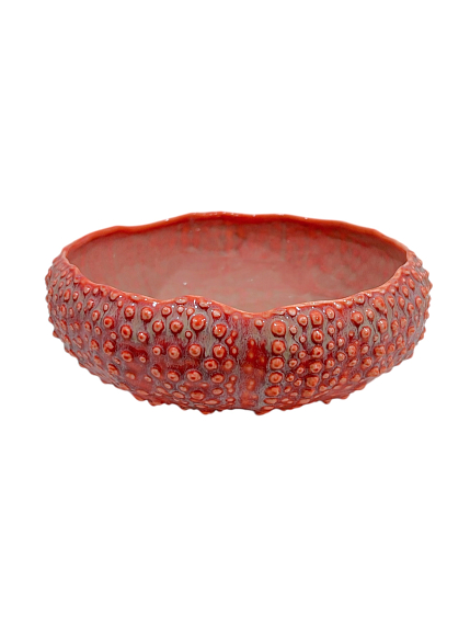 Салатник морской ёж ручной работы VELES «Рассвет над Имладрис», фарфор, 750 мл, фото 1.