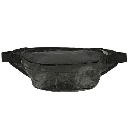 Поясная сумка Ranzel Bags «Baggy Black», тайвек, чёрная, фото 1.