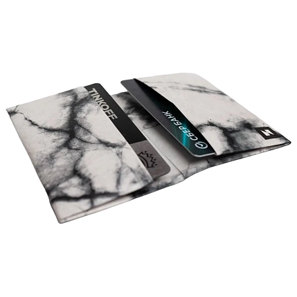 Мини-кошелёк кардхолдер New Wallet «New Marble», фото 3.
