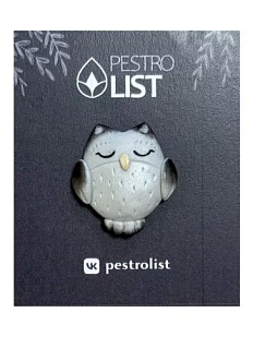 Брошь «Сова», полимерная глина