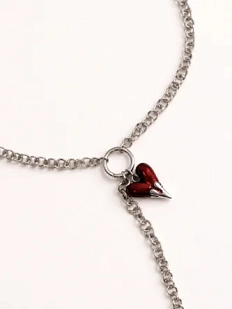 Чокер-цепь Мигетт «Сердце» галстук с подвеской