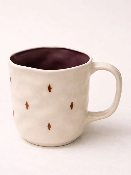 Кружка ручной работы Ким керамика с росписью Зайка с книжкой, фарфор, 350 мл, фото 3.