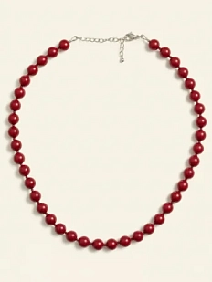 Бусы Бур.Мур «Рябина», родированная латунь, гематит, майорка