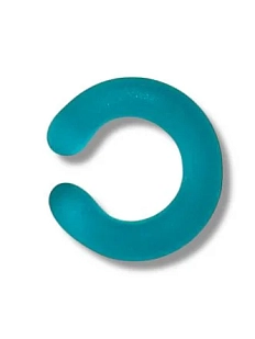 Кафф Лампджой матовый, стекло, бирюзовый