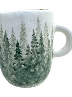 Кружка ручной работы Верба керамика «Лес», керамика, 350 мл