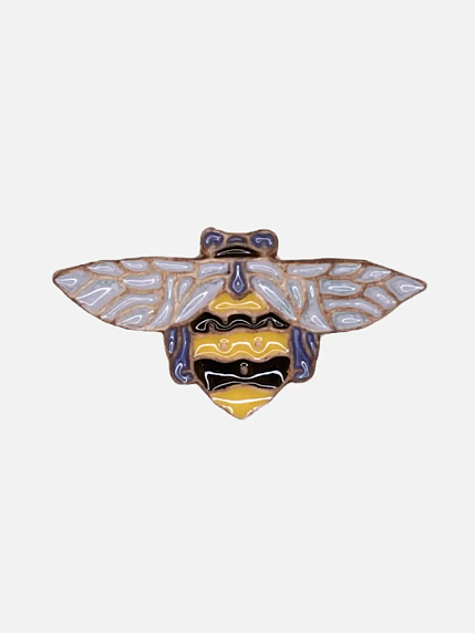 Подарочный набор на 14 февраля с блокнотом «101 заветное желание» №3 и брошью ручной работы «Шмель», фото 3.