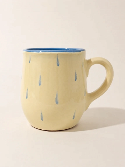 Кружка ручной работы DARI DARI «Coffee, SPb & rain», керамика, 350 мл, фото 3.