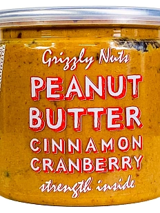 Арахисовая паста с вяленой клюквой и корицей «Cinnamon Cranberry»