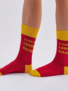 Носки «Сделано в Ленинграде», р-р 42-46, красные