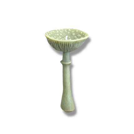 Свеча «Гриб Мухомор перезрелый» цвета хаки, фото 1.