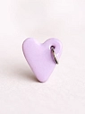 Кольцо ручной работы Радость Рядом Сердечко с кольцом, сиреневое, полимерная глина, незамкнутое, превью фото 2