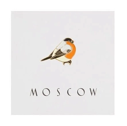 Металлический значок Heart of Moscow «Снегирь» серия Москва, фото 1.